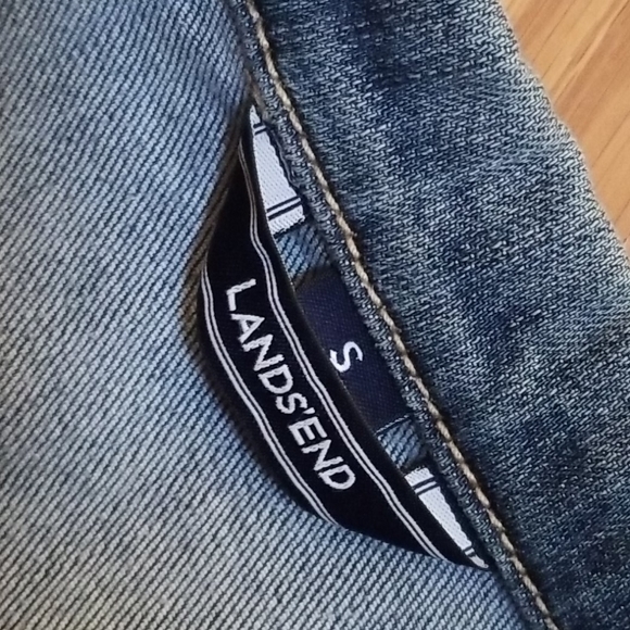 Lands‎ end jean jacket 7/8 - Picture 2 of 6
